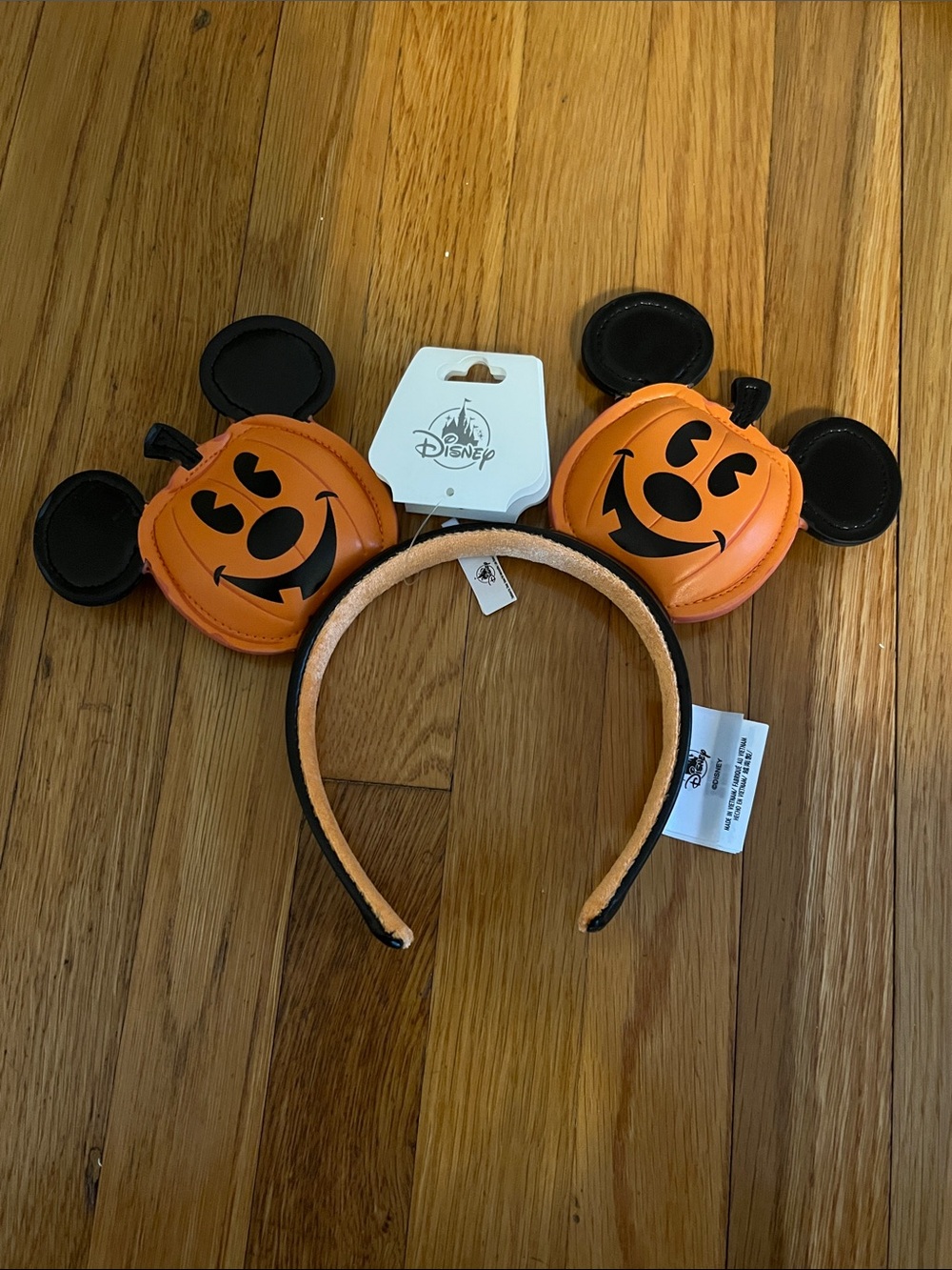 NWT - Disney Mickey Jack-o-Lantern Ear Headband